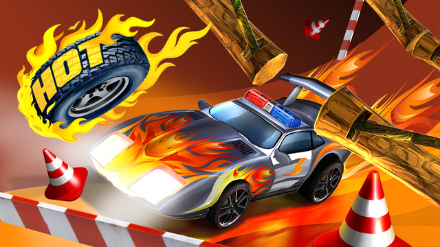 Hot Tire - Asphalt Burner Action Premium: Fast Police Cars and 3D Extreme Driving Challange for the 