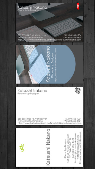 BusinessCardDesigner - Business Card Maker with AirPrint