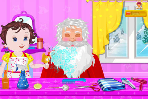 Baby Lisi Santa Claus - Hair cut, Teeth , Makeover screenshot 2
