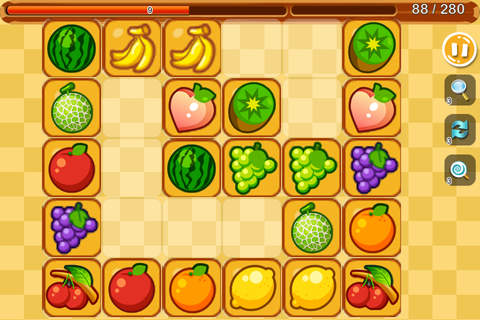 水果连连看-  最经典的果蔬连连看-最新免费益智爱消除经典单机小游戏 screenshot 2