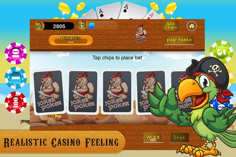 Video Poker PRO - Pirates Quest screenshot 2