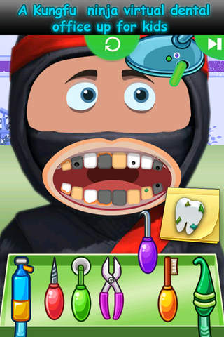 A Kungfu Ninja Virtual Dental Office Up for Kids screenshot 2