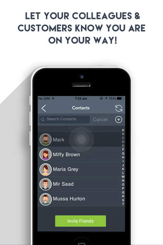 WHENitize - a simple app to send & receive ETA! screenshot 3