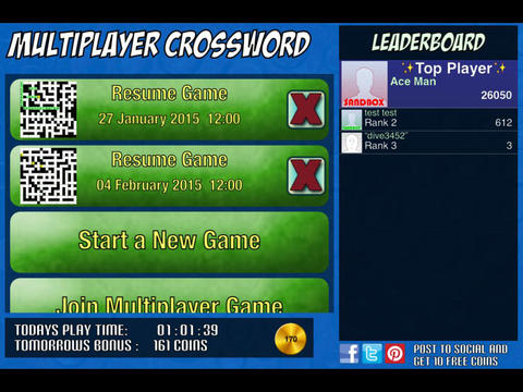 【免費遊戲App】Multiplayer Crossword Puzzle HD FREE-APP點子
