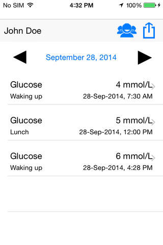 Diabetes Journal for iOS screenshot 3