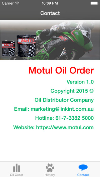 Free Motul Oil Order from Motul AU