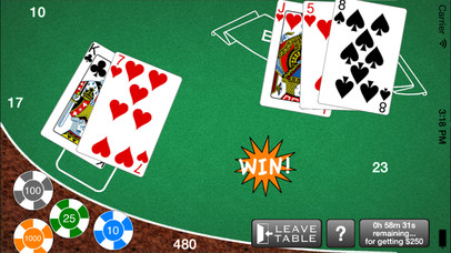 Screenshot 1 AAA Blackjack– Бесплатный игорный симулятор казино Блэкджек 21