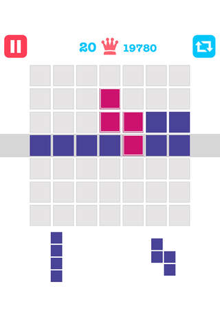 7x7 Block Puzzle - Clever Blocks Quadris 2 Player Math 10/10 Rush Game screenshot 2