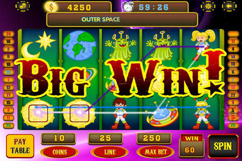 Outer Space Slots Free Xtreme Casino & New Slot Machines in Heaven 2015 screenshot 2