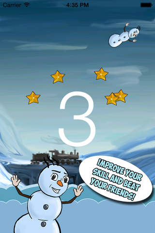 Snowman Bounce - Olaf version screenshot 2