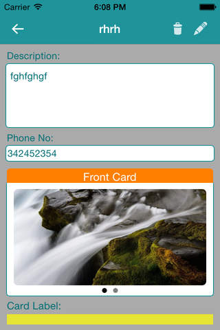 Business Card vault Lite screenshot 2