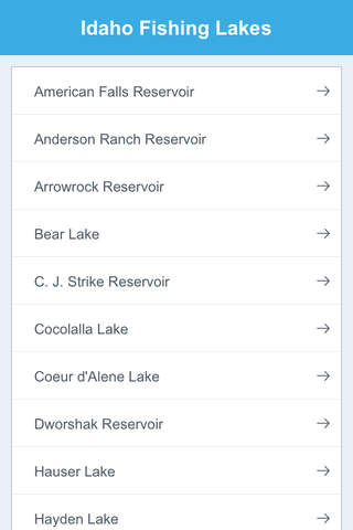 Idaho Fishing Lakes screenshot 2