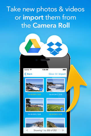 UploadCam PRO - Camera App for Dropbox and Google Drive screenshot 4