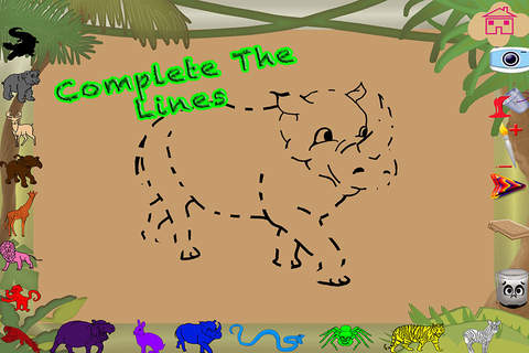 Animals Wild Paint Magical Coloring Pages Game screenshot 4