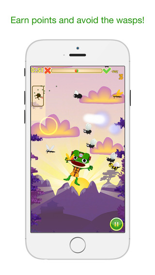 【免費遊戲App】Frog Ninja - Catch flies more than friends!-APP點子