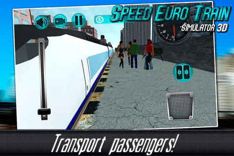 Speed Euro Train Simulator 3D screenshot 2