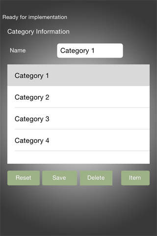 Category Item Manager screenshot 2