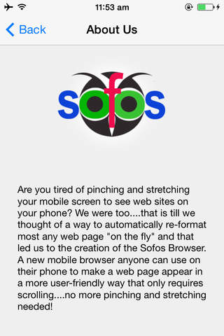 Sofos Browser screenshot 2