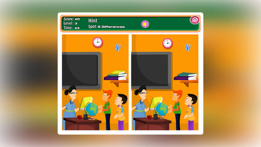 【免費遊戲App】Five Differences In Classroom-APP點子