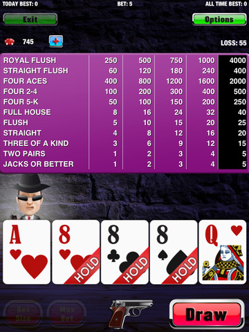 【免費遊戲App】Mafia Video Poker FREE - Jacks or Better, Acey Deucey, All American and More-APP點子