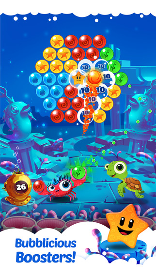 【免費遊戲App】Bubble Heroes: Starfish Rescue-APP點子