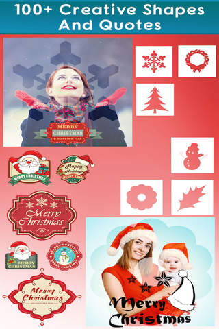 Funny Christmas Cards Maker - Santa Clause Clip Arts For Xmas Pics screenshot 4