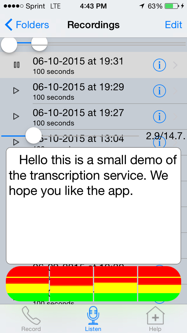 Call & Audio Recording Voice2Text Email Pro Screenshot 1