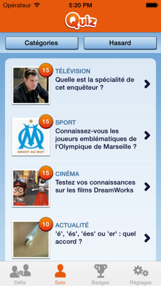 【免費娛樂App】Quiz : Des milliers de tests et quizz en solo ou entre amis-APP點子