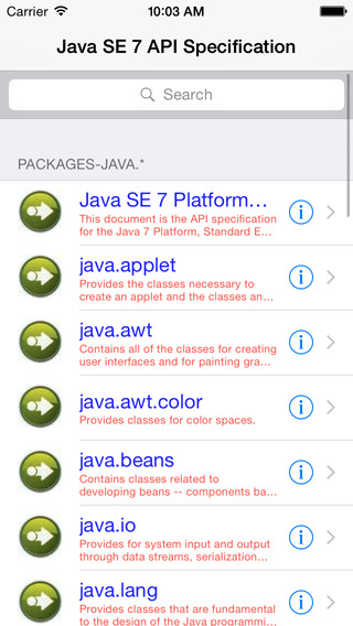 API Specification for Java SE 7