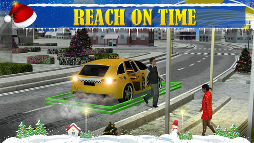 【免費遊戲App】Christmas Taxi Duty 3D-APP點子