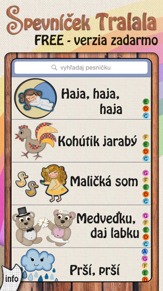 免費下載教育APP|Spevníček Tralala FREE - Slovenské pesničky pre deti - jednoduché noty a akordy app開箱文|APP開箱王