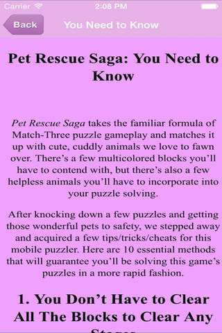 Guide for Pet Rescue Saga - All New Levels,Videos,Strategy,Tricks,Tips,Walkthrough screenshot 4