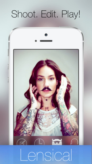 【免費攝影App】Lensical - A face editor, photo lab & manual camera to perfect your portraits or grow a hilarious mustache & morph friends into old people-APP點子