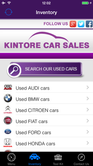 【免費商業App】Kintore Car Sales-APP點子