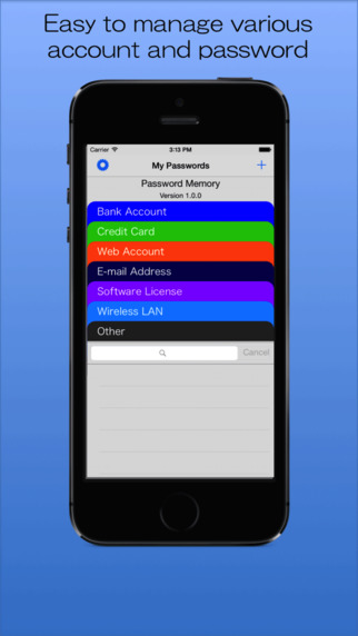 Password Memory -The Simple Password Manager-