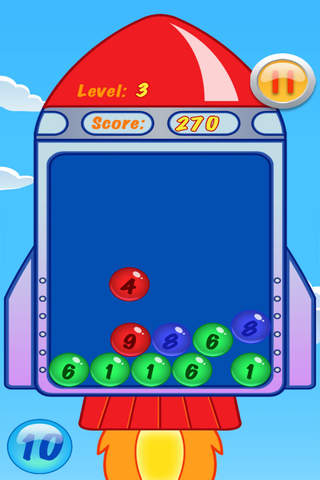 Math Number Bubble Rocket Game screenshot 3