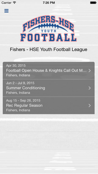 Fishers - HSE Youth Football League