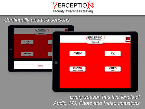 【免費遊戲App】ERCEPTIO - Cross train your brain! Test your perception and security observation skills with real video and audio clips from everyday life.-APP點子