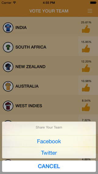 免費下載娛樂APP|Vote Your Team - Cricket app開箱文|APP開箱王