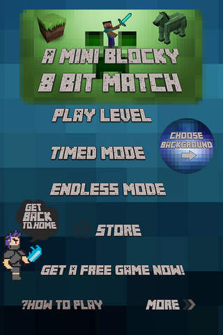 `A Mini Blocky Craft 8bit Match screenshot 4