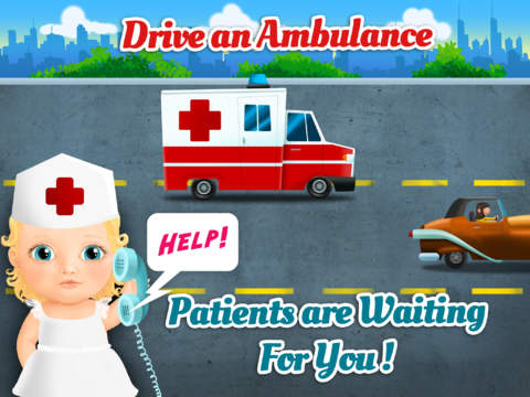 Игра Sweet Baby Girl - Visit Kids Hospital, Drive Ambulance to Emergency Room, Ear Doctor and Help Dentist