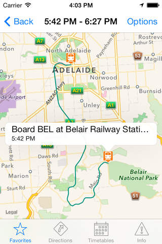 TransitTimes Adelaide - Adelaide Metro trip planner & offline timetables screenshot 2