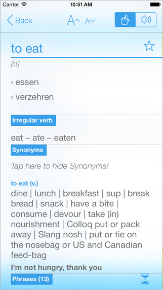 【免費教育App】German English Dictionary and Translator LITE (Das Deutsch-Englische Wörterbuch)-APP點子