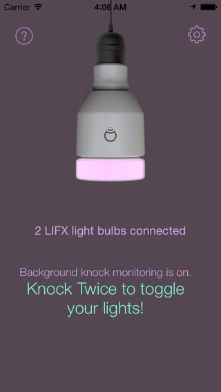 Knock to Light for LIFX
