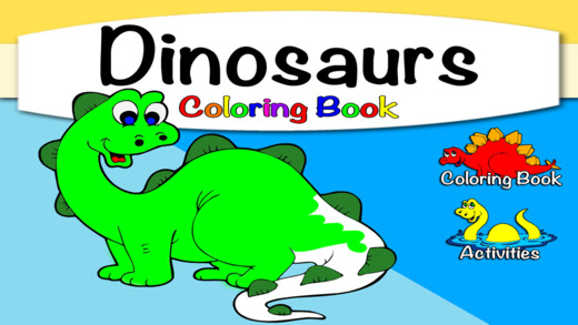 Dinosaurs Coloring Book with Activities