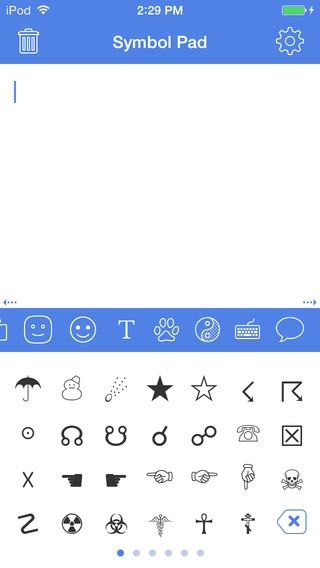 Symbol Pad - Unicode Smileys Icons Cool Fonts Characters Symbols Keyboard Emoji Art Character Font T
