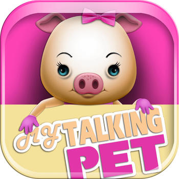 My Talking Pet - virtual pig with free mini games for kids 遊戲 App LOGO-APP開箱王