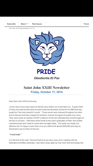 【免費教育App】Saint John XXIII Catholic School-APP點子