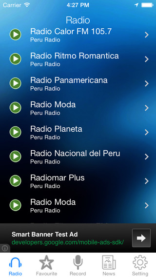 Peru Radio Recorder Newspaper