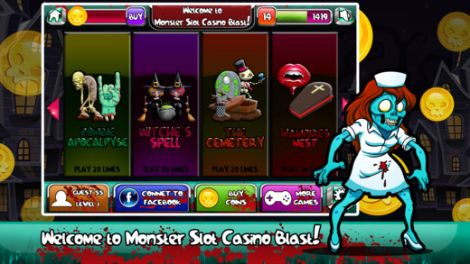 A Monster Slot Casino Blast - Win Big Vegas Halloween Gambling